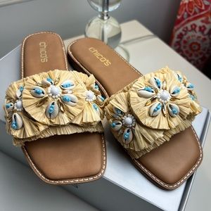 Chico’s Seashell Slides! Brand new seashell slide sandals Jazz up any outfit.